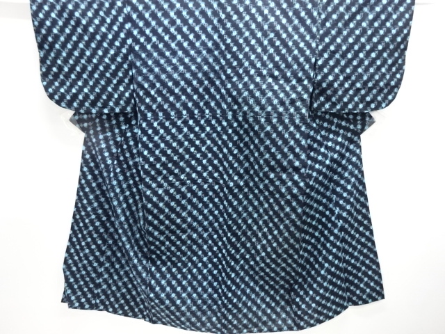 JAPANESE KIMONO / ANTIQUE HITOE KIMONO / COTTON / BINGO KASURI